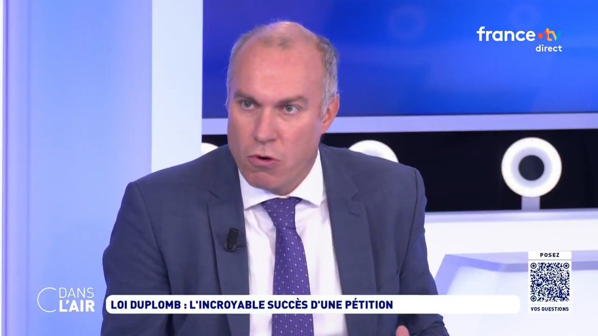 Pétition #Duplomb : "Ce qu'il y a derrière le 1,4 million de signatures, c'est le sentiment qu'on est en train de reculer massivement sur l'écologie, alors que quand on interroge les Français, ils en font état comme d'une préoccupation qui reste importante pour eux." François Gemenne