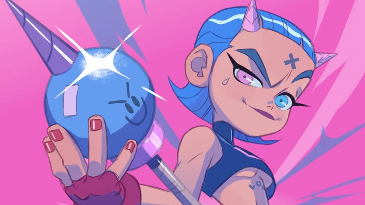 Kickstarter campaign for "GodsTV" video game by Melbot Studio (Spain), with Anna Cattish as character designer. Animated trailer (and upcoming 2D cutscenes) directed by Stas Bashkatov at Honkfu studio. >>