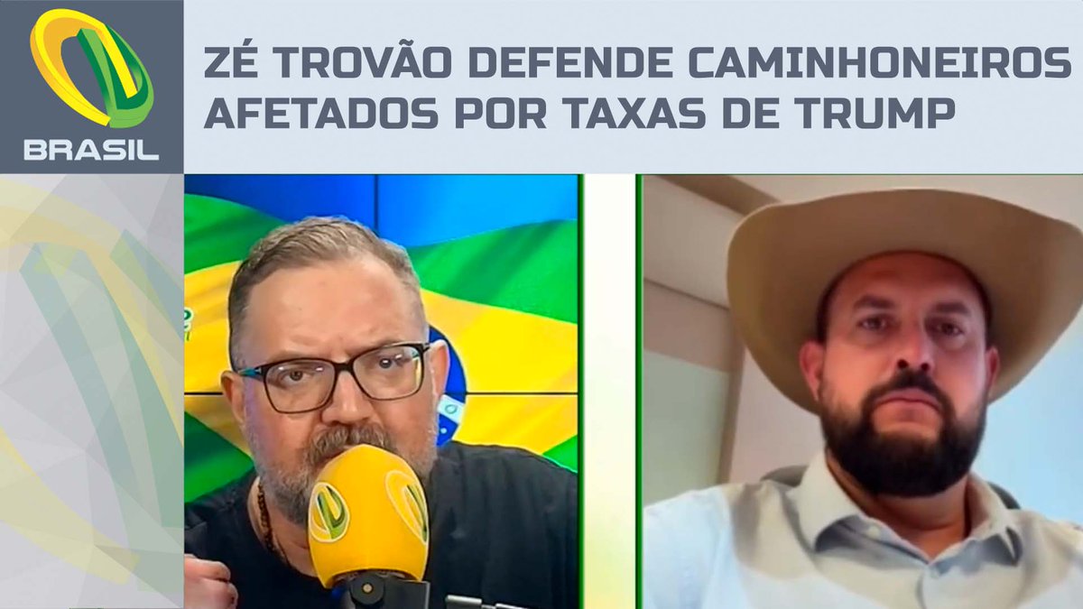 Deputado Zé Trovão defende caminhoneiros afetados por taxas de Trump Zé Trovão Deputado Federal