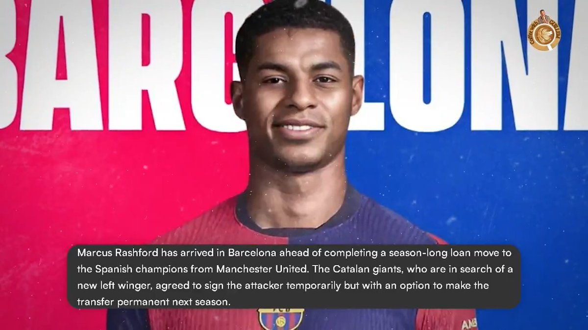 Marcus Rashord will be presented as a FC Barcelona player on Wednesday afternoon. He got his dream move. Still under contact at United till 2028, he will be on loan with an option to buy for around €25/35m. Barcelona will pay all of his wages after he reduced them by 25%. To register him, #FCB need to sell players and hope that LaLiga accepts some financial engineering they are trying with their VIP seats I know what he did at Villa (lots of details of it on #RiseOfTheVillans), let me explain what Rashford Barcelona are getting #expresso #coffeewithGuillem 📚