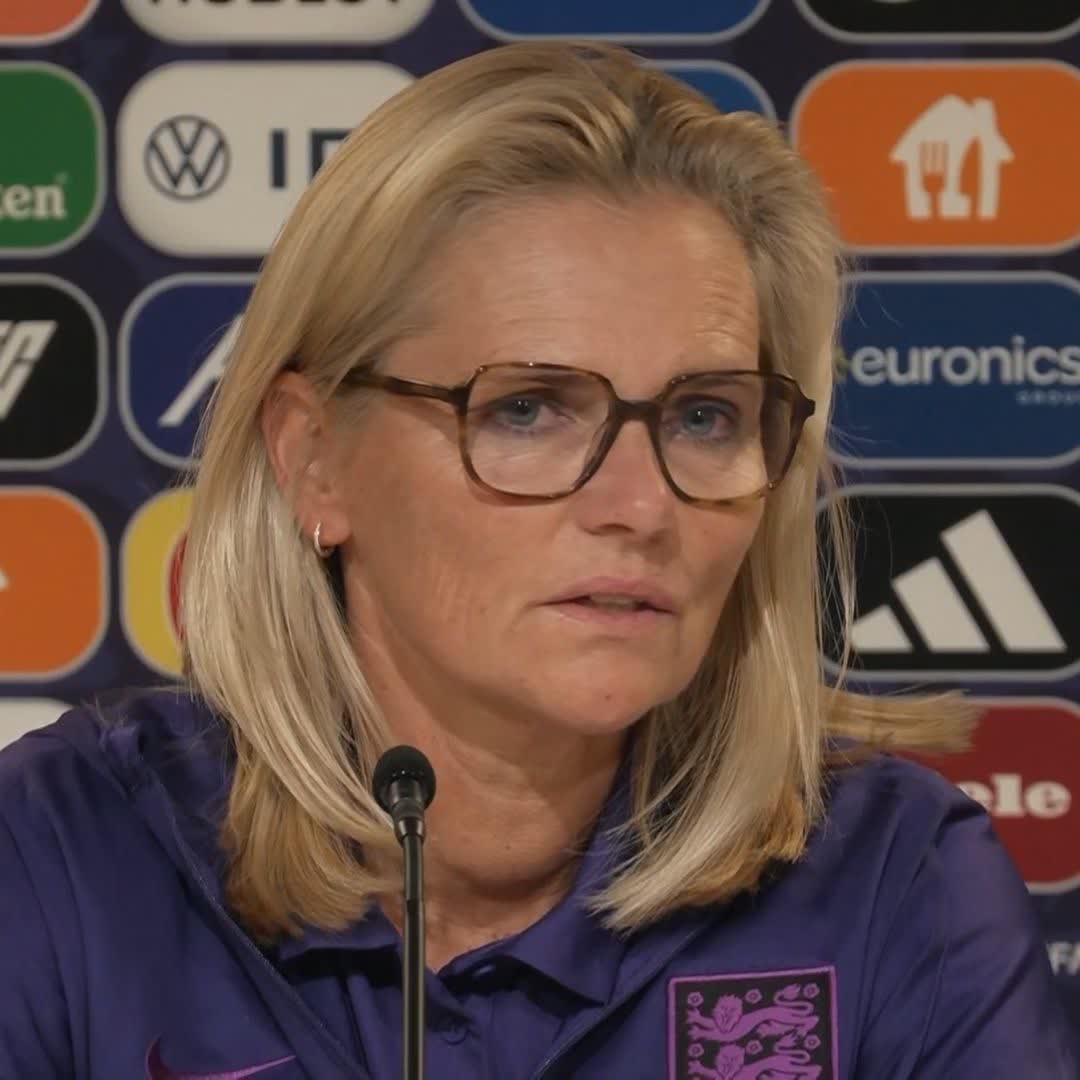 "Jess is a very strong person, she's ready to perform" Sarina Wiegman says she has spoken to Jess Carter and she is available to play against Italy tomorrow after suffering racist abuse.