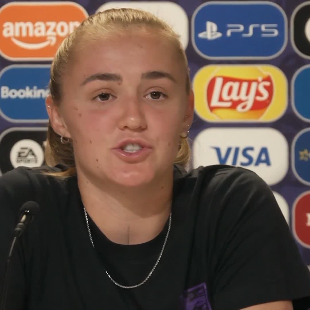"We felt the knee was quite repetitive and not doing what we wanted it to do" England's Georgia Stanway explains why the Lionesses have decided to no longer take the knee and stand instead.