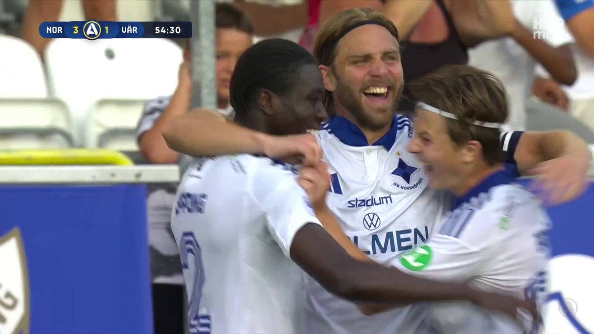 Traustason till Nyman och så är det 3-1 till IFK Norrköping! ⚪ 🔵 📲 Se matchen på HBO Max