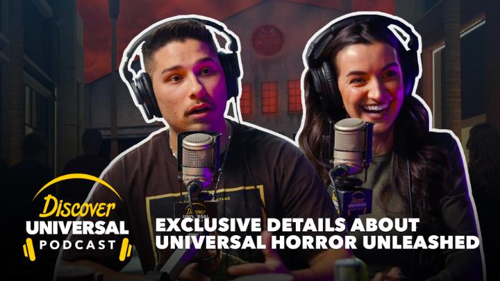 Our Discover Universal Podcast team chats with Universal Creatives Nate Stevenson and TJ Mannarino about what makes Universal Horror Unleashed something to die for. Click here for full episode: