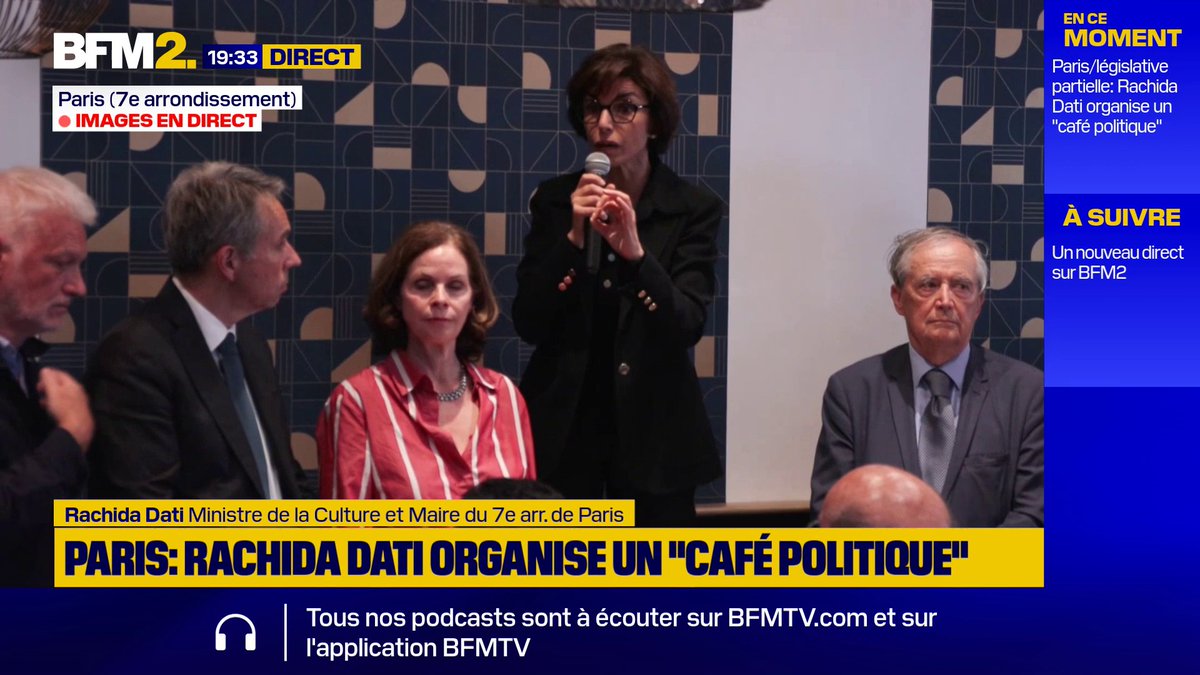 💬"Michel Barnier est instrumentalisé par certains qui veulent la division" Rachida Dati réagit à la candidature de Michel Barnier à la législative partielle de la 2e circonscription de Paris #BFM2