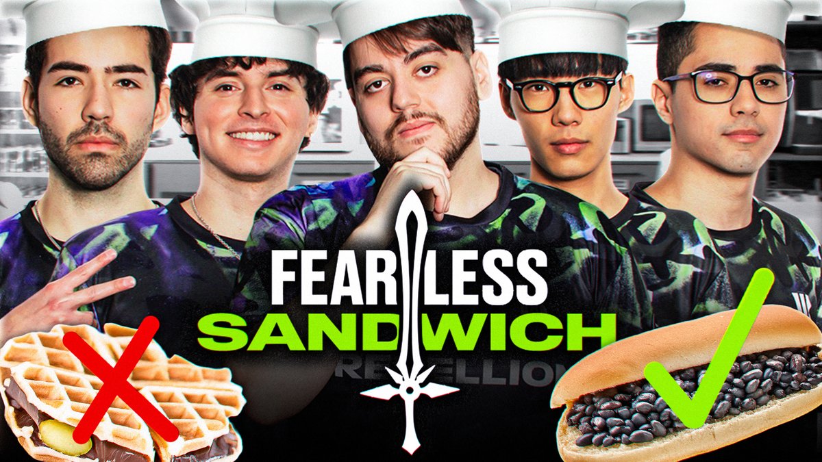 League pros. Sandwiches. Fearless Draft rules. One ingredient per player. With a year of practice, these should be S-tier… right? 🤔