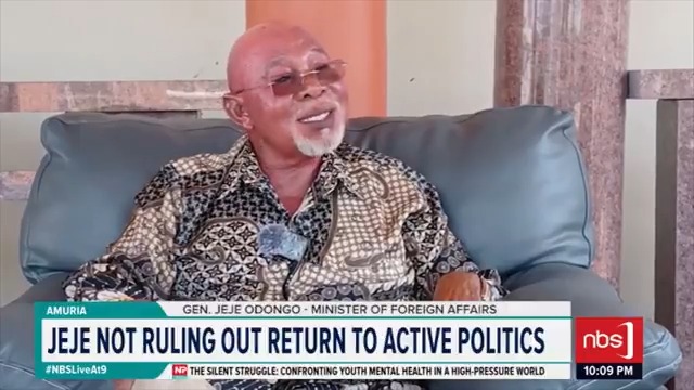 Foreign Affairs Minister General Odongo Jeje has broken his silence on his political future, saying he has not ruled out a return to active politics if the people demand it. EDDY ENURU #NBSLiveAt9 #NBSUpdates