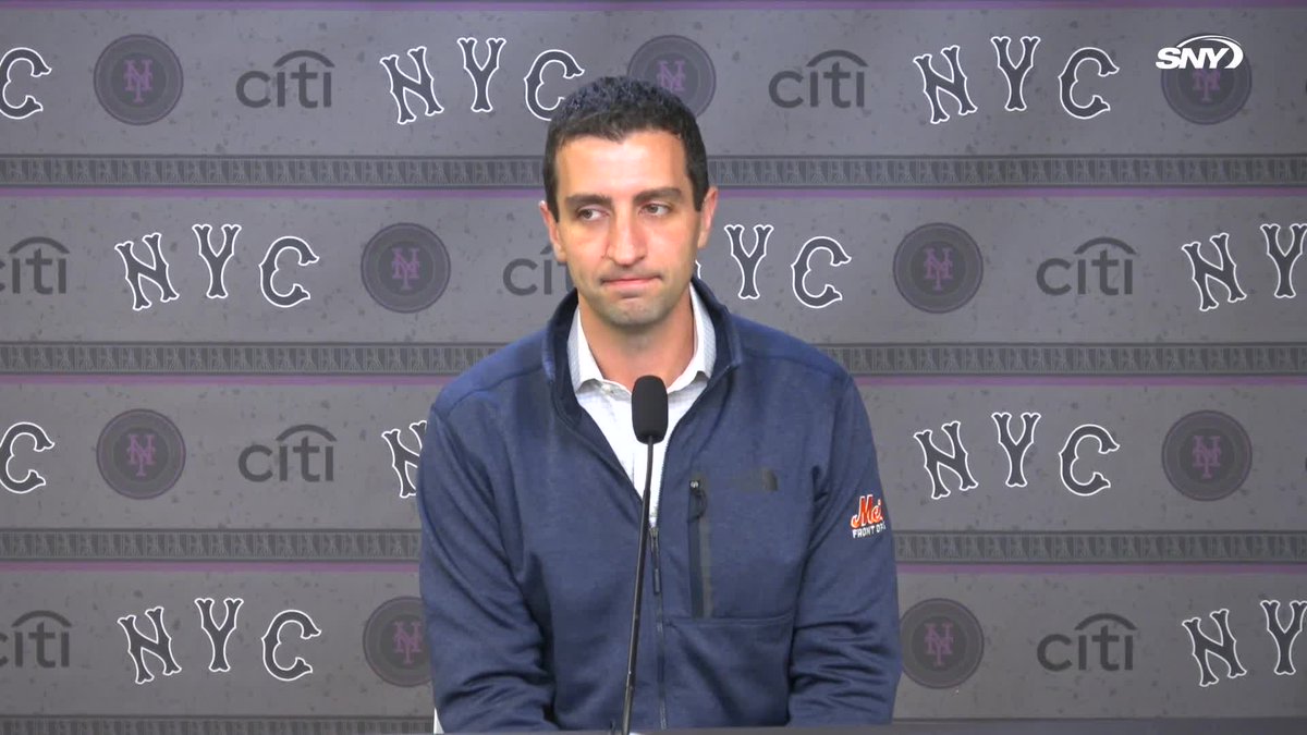 "If there is a need, I think either of those guys could be ready over the next couple months." David Stearns was asked about Nolan McLean or Brandon Sproat pitching for the Mets this season: