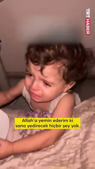 Soykırımcı İsrail'in ablukası altındaki Gazze'de çocuklar açlıktan uyuyamıyor...