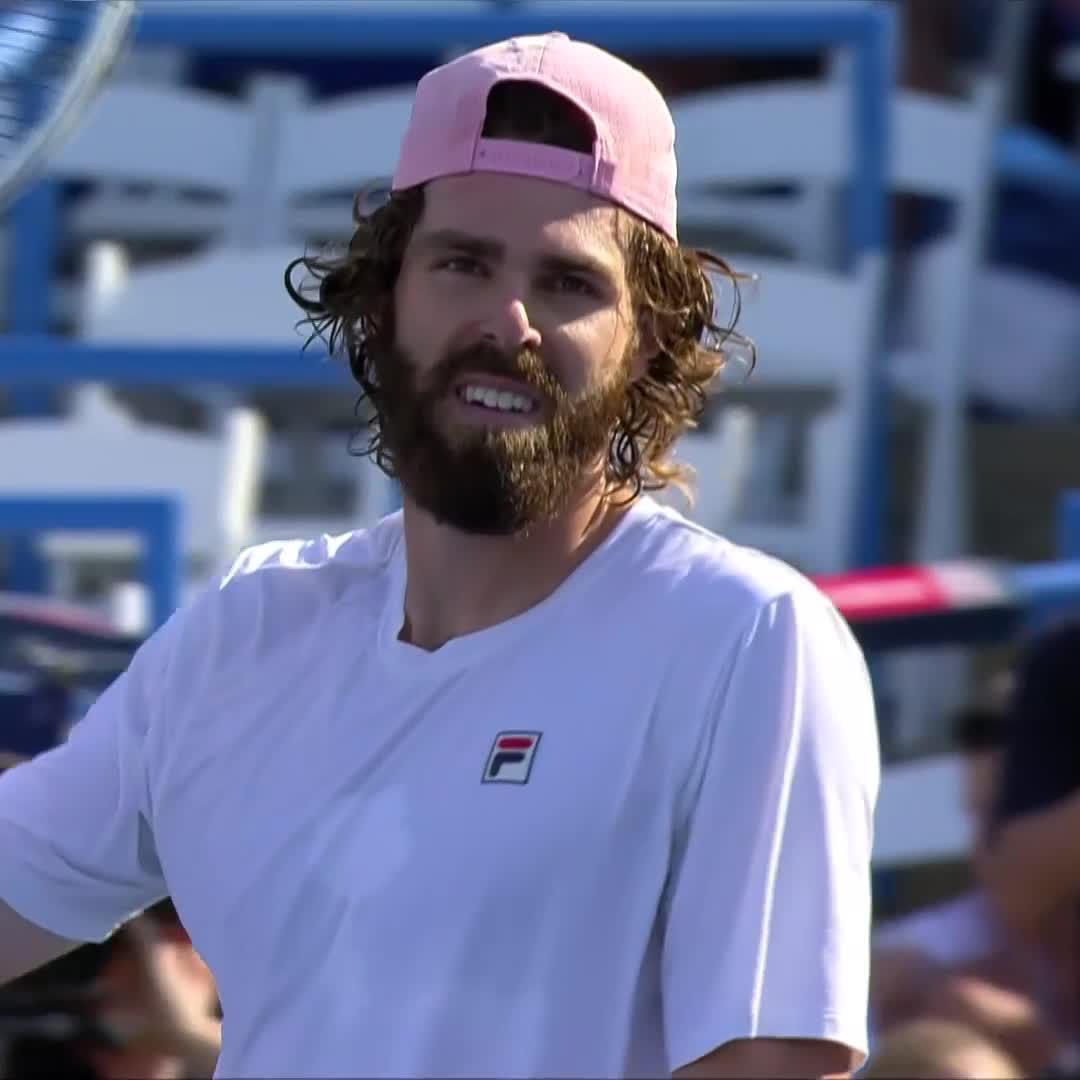 Sealed with an ace 💥 Reilly Opelka gets the better of compatriot Cassone 7-6 6-7 6-3 in his Washington opener. #MubadalaCitiDCOpen