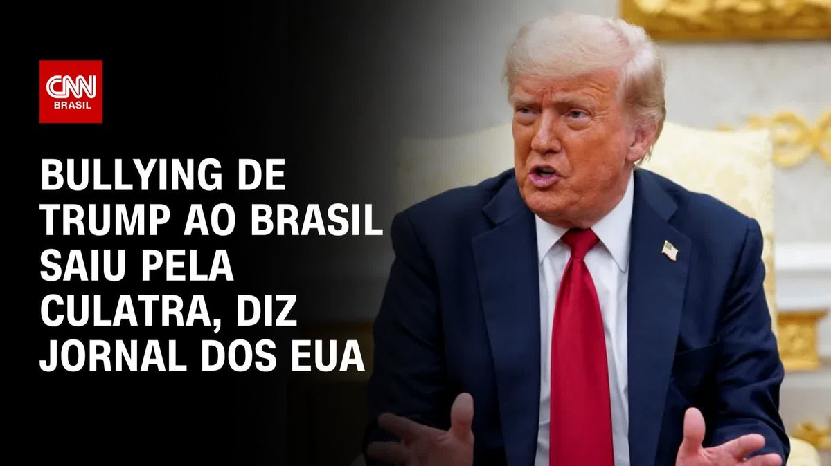 Jornal: Bullying de Trump ao Brasil saiu pela culatra; assista #CNNARENA
