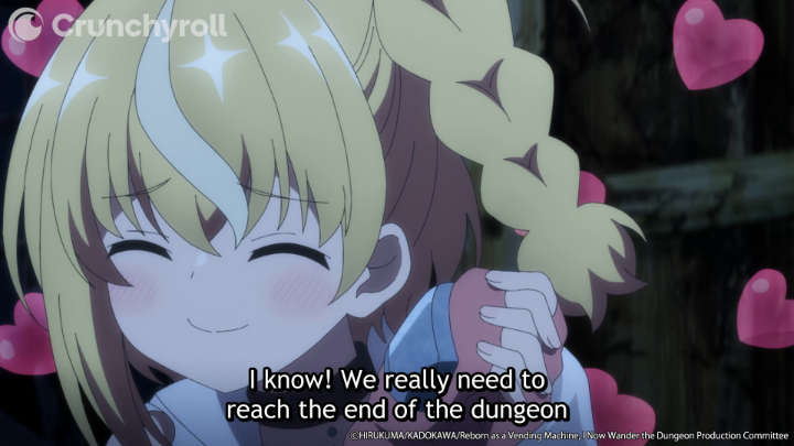 A vending machine filled with... love!? (via Reborn as a Vending Machine, I Now Wander the Dungeon Season 2)