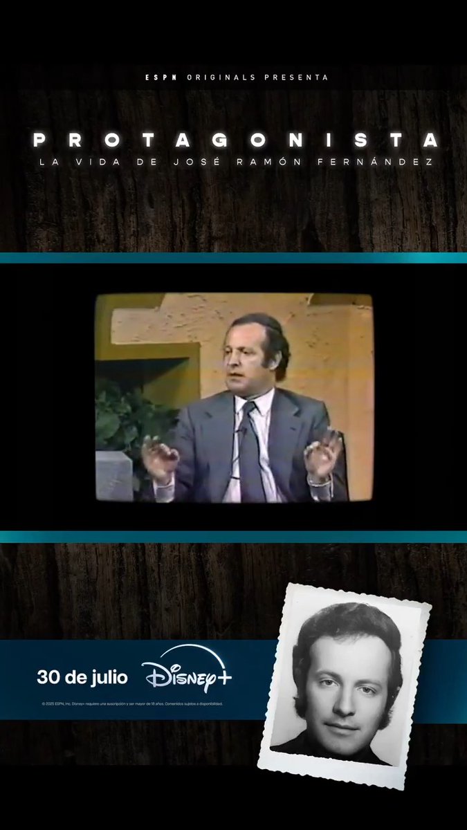 PROTAGONISTA La vida de José Ramón Fernández. La historia del periodista deportivo que siempre se impuso ante los poderosos y nunca se ha callado. ESTRENO EPISODIO 1: Miércoles 30 de julio. Sólo en DISNEY+. Suscríbete ya.
