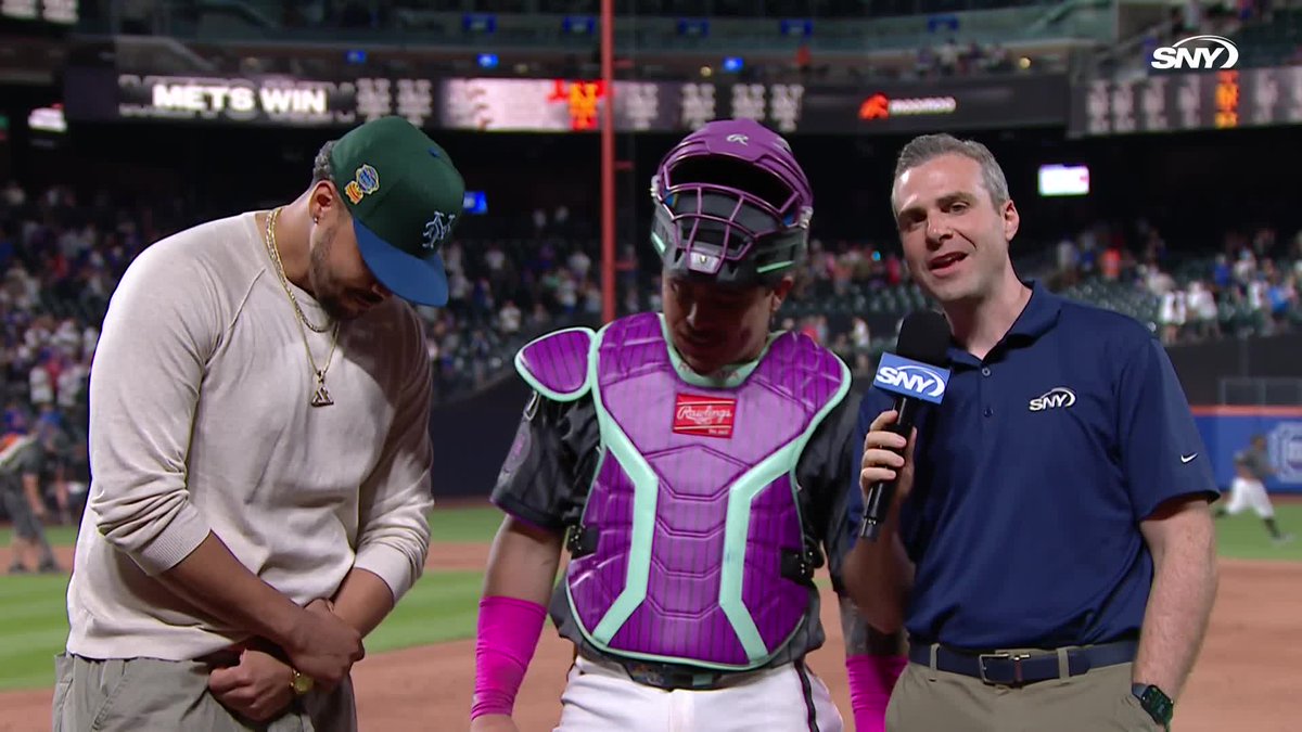 Francisco Alvarez caught up with Steve Gelbs after the Mets' 7-5 win over the Angels!