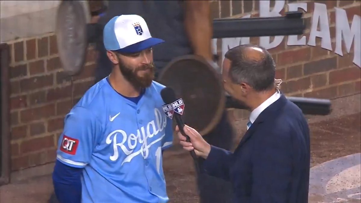 John Rave’s late father, Mike, grew up a Cubs fan. Tonight, John Rave homered into the Wrigley bleachers. “I tried to talk to him a little bit throughout the game. He’s got the best seat in the house here. This is a pretty special one.” Kansas City Royals