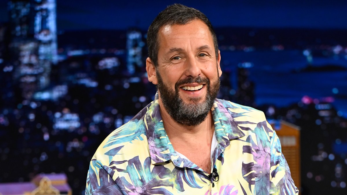 .Adam Sandler reacts to fans thinking a viral running robot looks like him 🤣 #FallonTonight