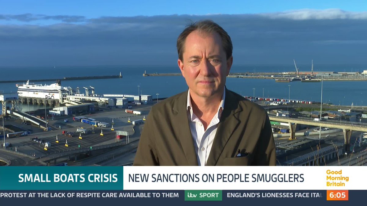 Gang leaders and companies selling boat equipment for Channel crossings could face having their assets frozen and being banned from travel to the UK in a bid to crack down on people smugglers. Richard Gaisford reports.