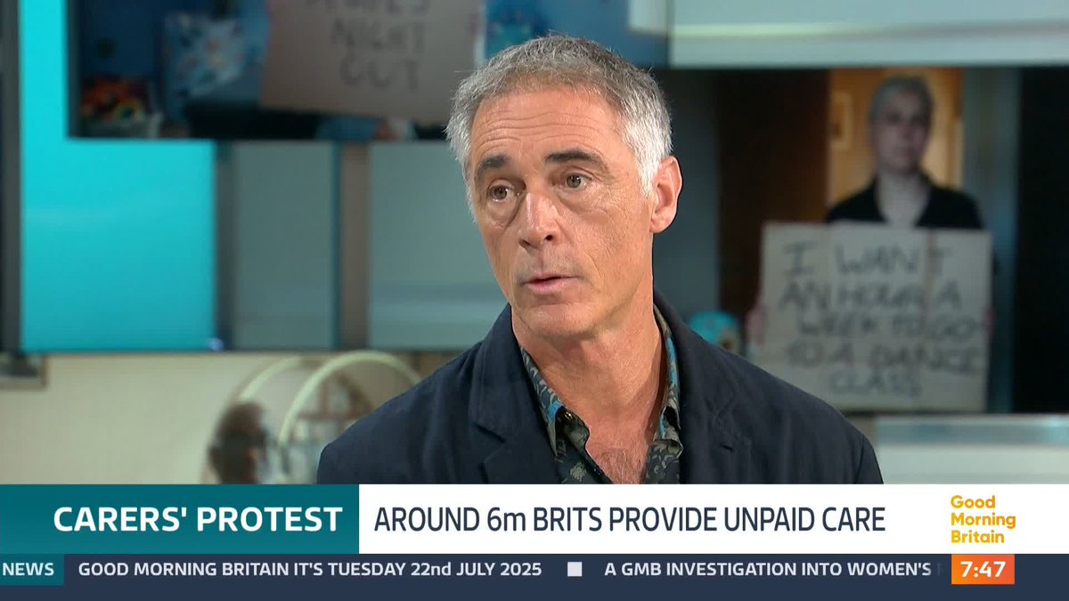 Carers are protesting in a unique way at Westminster this morning over the lack of paid respite. Actor Greg Wise is a Carers Trust ambassador and was a live-in carer for his sister for the last three months of her life.
