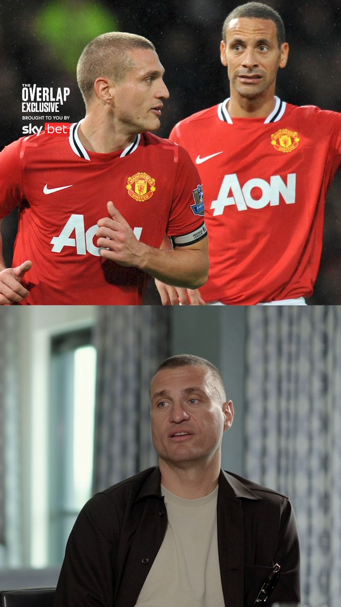 "I couldn't pass the ball five meters with my left foot!" 😬 Vidić on the challenge of adjusting to the left side of defence. 🧱