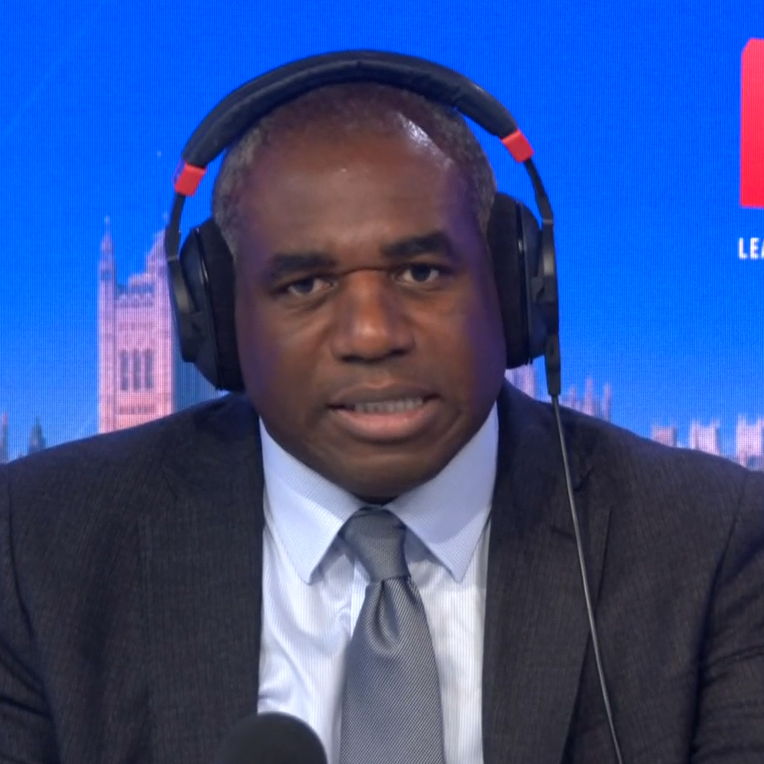 'We've only been in office a year, you can't fix this overnight.' 'I'm going after the men in suits that prey on these people.' David Lammy pushes back on Nick Ferrari's claim that 'no progress' has been made by Labour on small boat crossings.