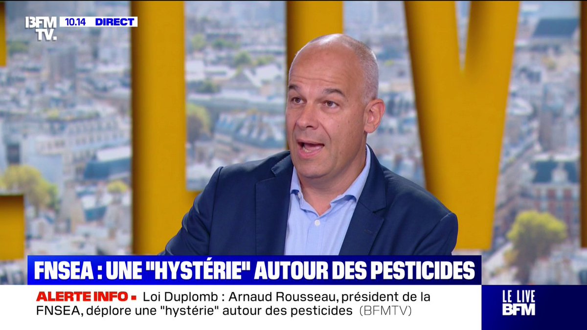Loi Duplomb: "L'élevage intensif en France n'existe pas", assure Arnaud Rousseau, président de la FNSEA