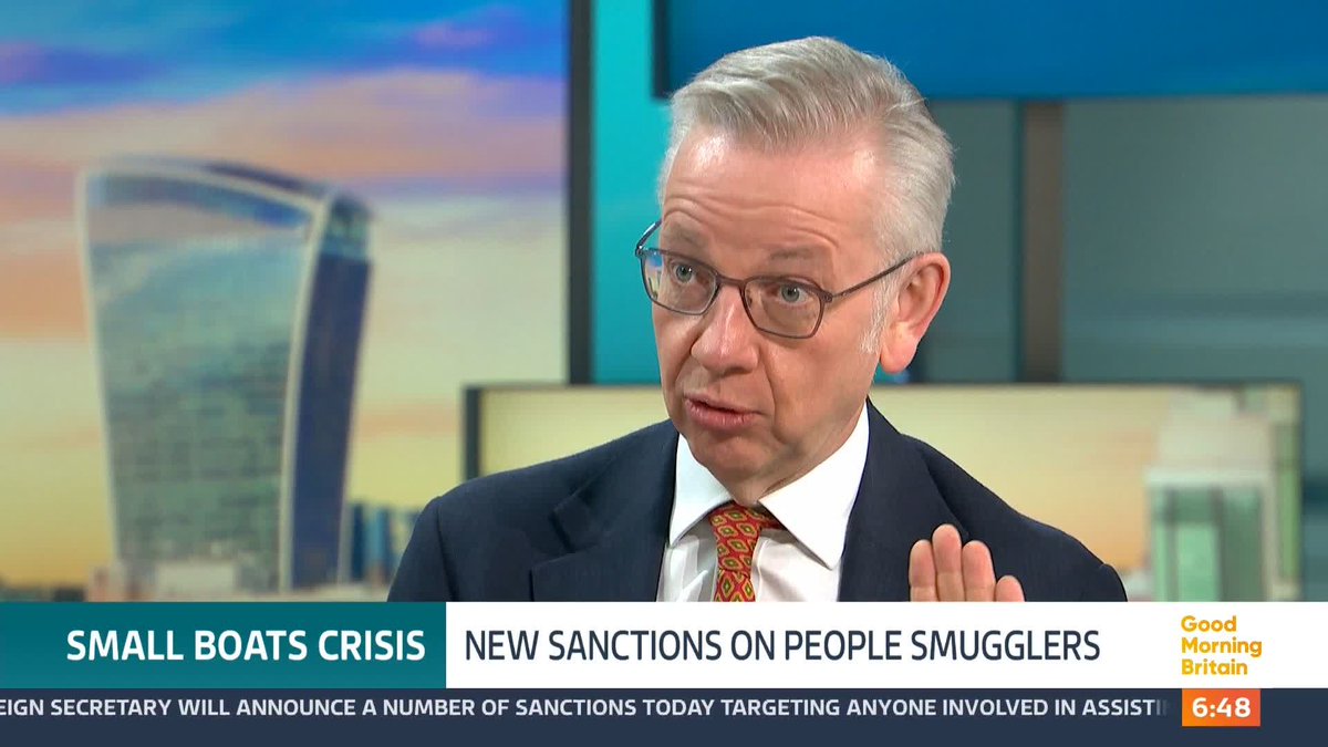 The first wave of sanctions on smuggling gangs will be imposed on Wednesday. Michael Gove and Kevin Maguire discuss the new sanctions.