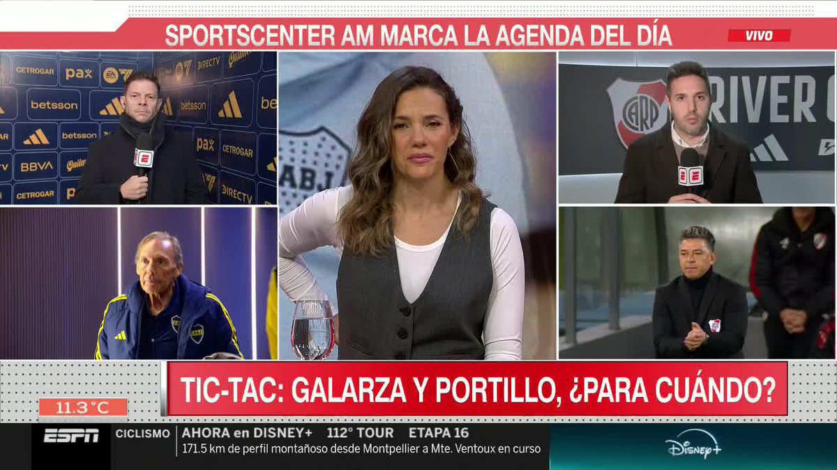 #AHORA - En #SportsCenterAM, Juan Patricio Balbi nos contó todos los detalles sobre River y las contrataciones de Galarza y Portillo. 📺 #DisneyPlus