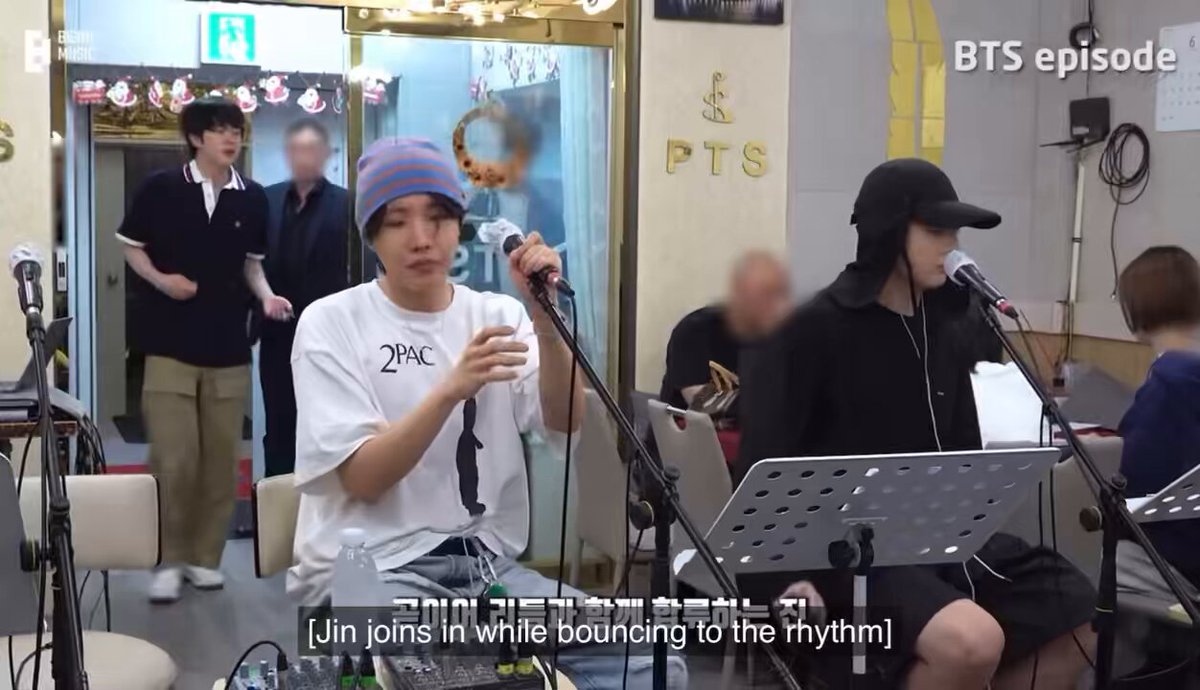 jin joining jungkook and j-hope as they rehearsed I wonder.