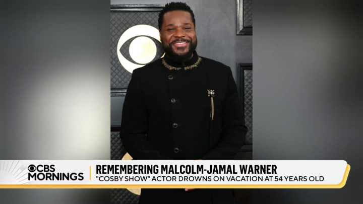 Malcolm-Jamal Warner, who rose to fame as the beloved Theo Huxtable on eight seasons of “The Cosby Show,” died on Sunday, after being swept away by a powerful current while swimming at a Costa Rican beach. The 54-year-old is survived by his wife and daughter. Warner’s TV dad, Bill Cosby, told CBS News about their last conversation, about three months ago: “He was very proud of what he had done.”