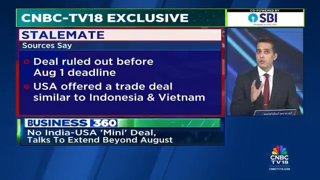 India-U.S. trade deal unlikely before August 1. Talks stalled after U.S. proposed 20% tariffs on India while seeking zero tariffs in return, similar to deals US has inked with Vietnam &amp; Indonesia. Parikshit Luthra reports