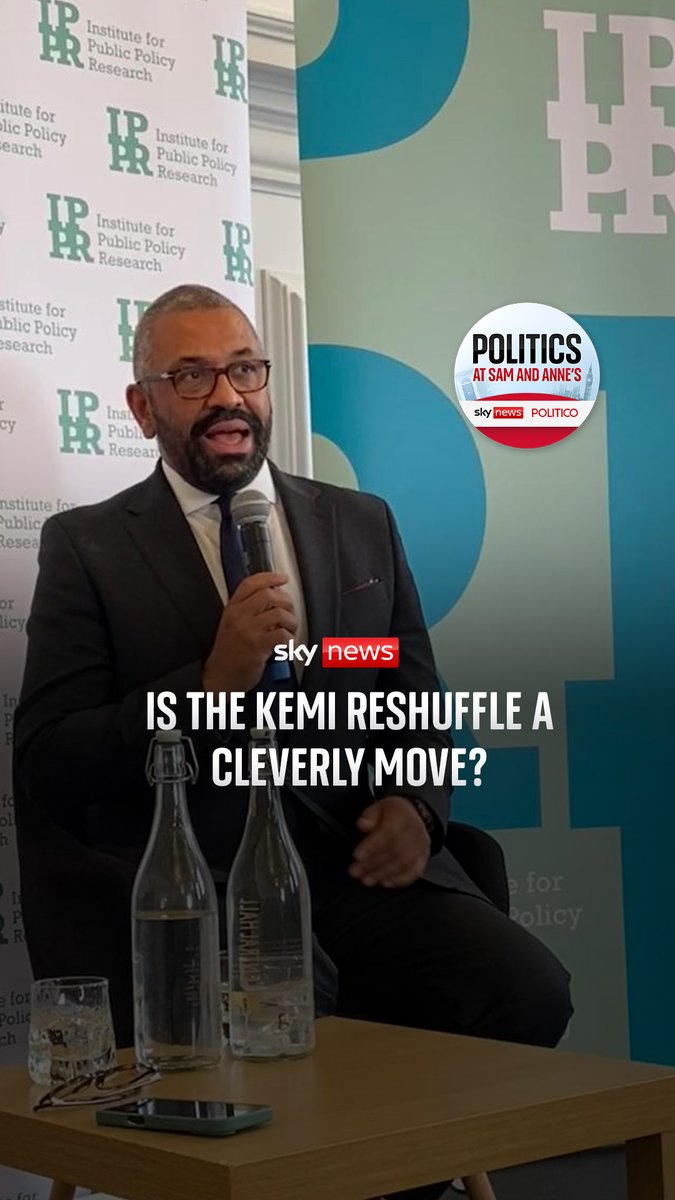 On today's episode of Politics at Sam and Anne's... 🔵 Will Sir James Cleverly return to the frontbench? As reports suggest he is set to become Housing Secretary, Sam Coates Sky and @AnneMcelvoy discuss why Kemi Badenoch is reshuffling her pack Listen Now 👇🏼