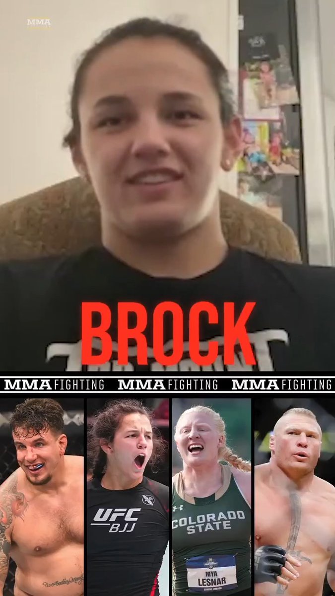 Bella Mir welcomes a fight against Mya Lesnar to settle the rivalry between their fathers: "Mya Lesnar, if you’re ever hearing this, you should train and we could just have a little fight." (🎥 Damon Martin)