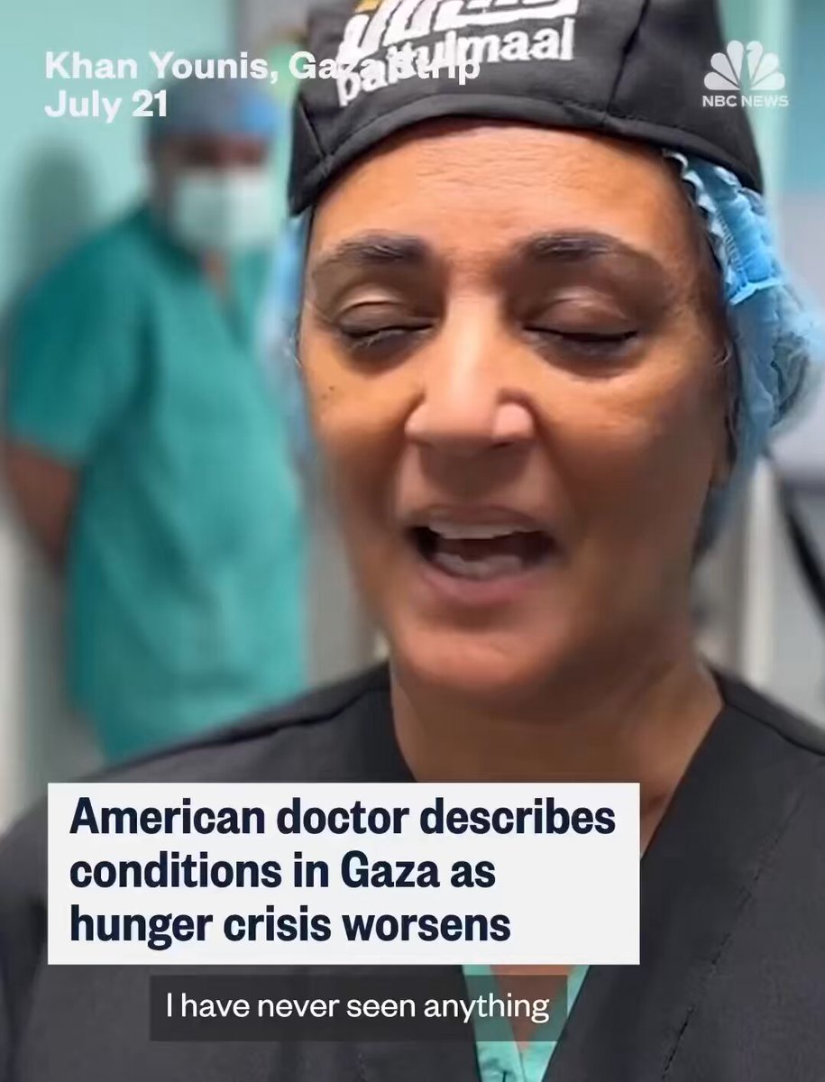 An American doctor describes the impact of the israeli-engineered malnutrition in Gaza: it didn’t just happen; it was designed to kill
