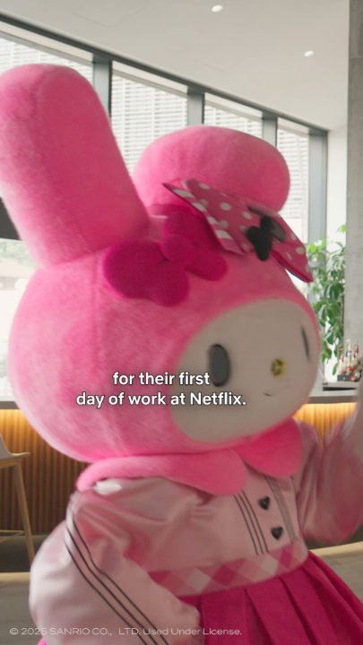 My Melody &amp; Kuromi take over the Netflix office to promote their show with pure chaos and cuteness. Make sure you tune in to the series premiere on July 24, only on Netflix 💜