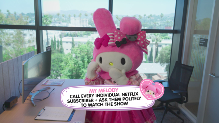 My Melody and Kuromi in their marketing intern era??