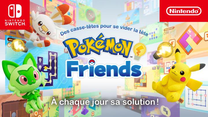 Détendez-vous avec toutes sortes de casse-têtes et collectionnez des peluches Pokémon virtuelles dans #PokemonFriends sur Nintendo Switch ! Maintenant disponible :