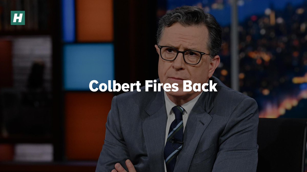 Stephen Colbert & his late night friends have hit back after CBS canceled the comedian’s show.