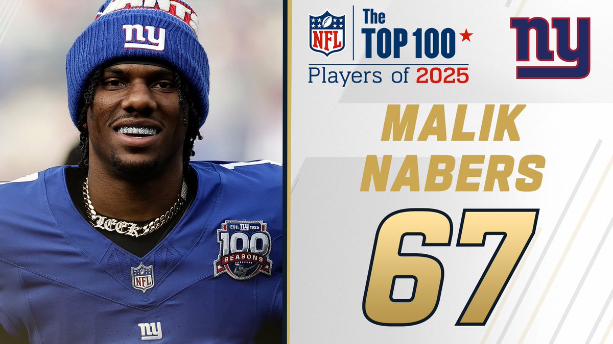 NFL Top 100 Players of 2025: New York Giants WR Malik Nabers slots in at No. 67! NFL Films