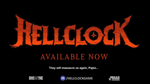 Time’s Up, Hell Clock Is OUT NOW on Steam! 🕛🔥 Path of Exile meets Hades in our brutal roguelike ARPG rooted in Brazilian history. Play now & watch the new trailer 👇🏻 🗺️ 3 Full Story Acts 🔥 10 Hell levels of Ascension ⚔️ 22 Skills & Abilities 🔮 Uncountable Unique Relics