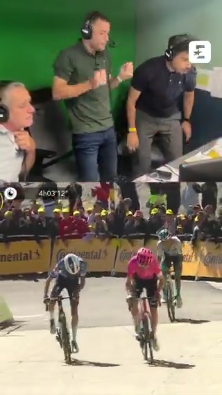 L'incroyable victoire de Valentin Paret-Peintre depuis la cabine commentateurs ! #TDF2025 #LesRP