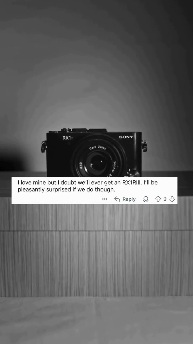 The new RX1R III is here and ready to fit snugly in the palm of your creative hands. 📸 With 61MP, a 35 mm full-frame Exmor R™ CMOS image sensor, the latest BIONZ XR™ image processing engine, and AI auto-focus - this little camera is ready to capture stunning imagery of everything you see, wherever you go.
