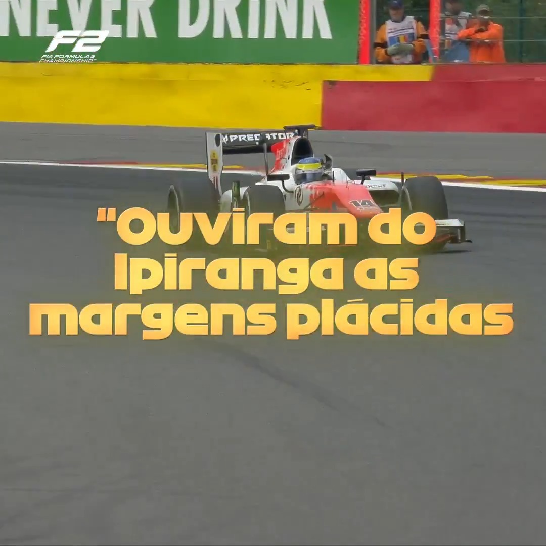 Come on Brazil, you know this one 🎶🇧🇷 Sérgio Sette Câmara just couldn't help himself after taking victory in the Sprint Race back in 2017 😅 #F2 #BelgianGP