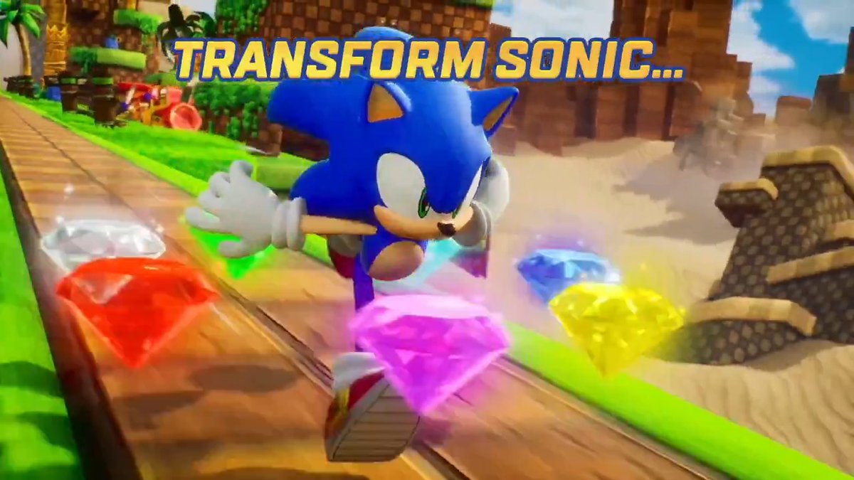 Unleash the power of Sonic in all his forms in Sonic Forces Mobile!