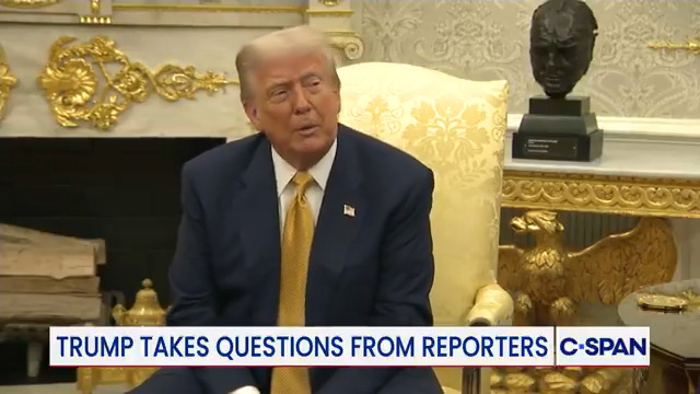President Trump asked about DOJ requesting Ghislaine Maxwell interview: "I don't know about it, but I think it's something that sounds appropriate to do…It's sort of a witch hunt...The witch hunt that you should be talking about is they caught President Obama absolutely cold."