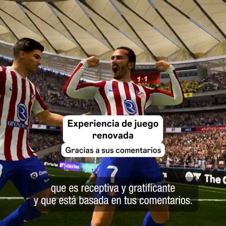 Gameplay renovado, gracias a sus comentarios. Estas son las nuevas funciones de jugabilidad que llegan a #FC26: 🎮 Dos preajustes predeterminados. ⚽️ Fundamentos mejorados. 🗣️ Actualizaciones y funciones inspiradas en la comunidad. Reserva ahora: