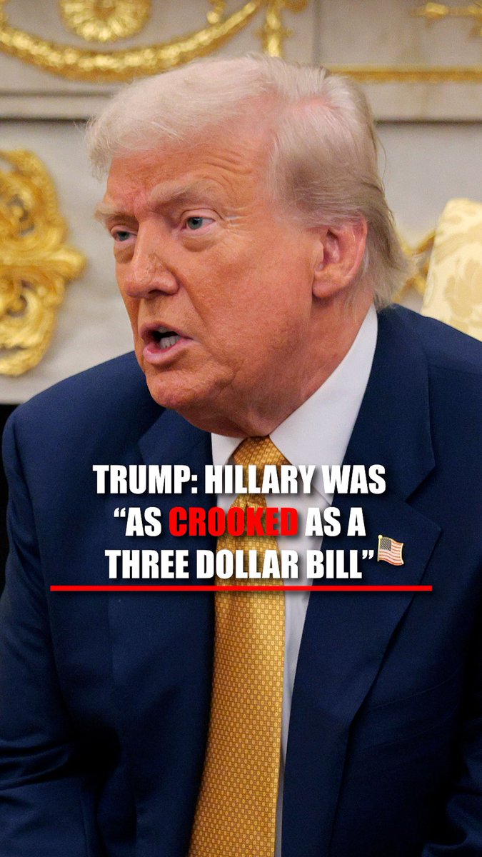 President Trump: "Hillary Clinton, crooked as a $3 bill."