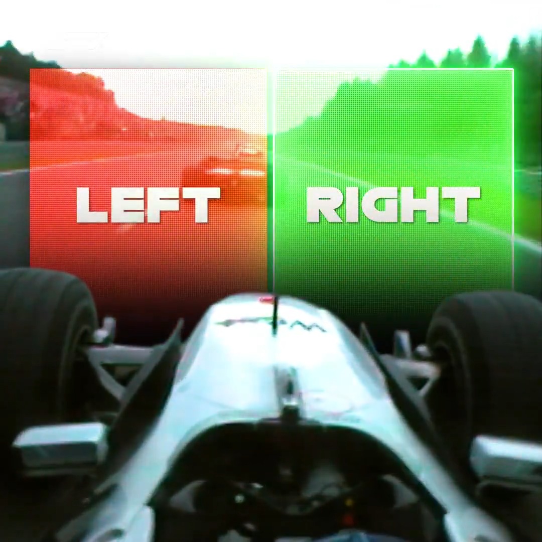 Left or right...? 🎮 Taking the lead in spectacular style as Mika Hakkinen goes right and Michael Schumacher goes left, both passing Ricardo Zonta too! 👏 #F1 #BelgianGP