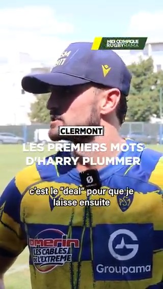 Arrivé dès le 3 juillet à Clermont, la recrue star de l'ASM Harry Plummer s’intègre à vitesse grand V dans l’effectif des Jaunards !