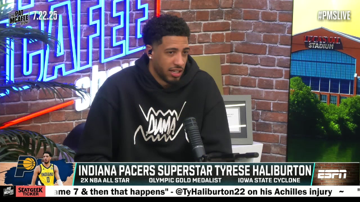 "I want to take this time to just keep growing my mind for the game." Tyrese Haliburton shares his plans for this upcoming NBA season ✍️ (via Pat McAfee)