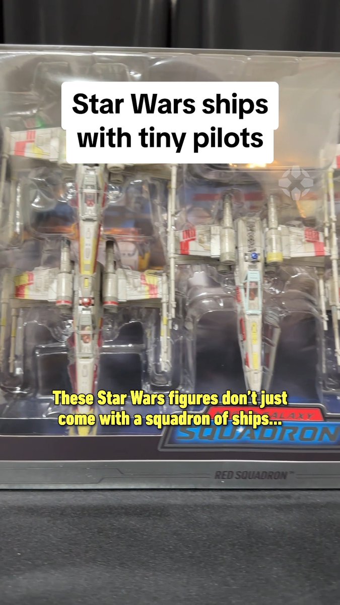Jazwares has a Vault Micro Galaxy Squadron Series that has a set of five X-wings with little removable pilots and R2 units, and a set of five TIE fighters with Imperial pilots. You can get them both here: Presented by Jazwares Vault
